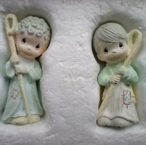 1990 Enesco Precious Moments Miniature  Nativity Scene and The Three Wise Men - Picture 6 of 10